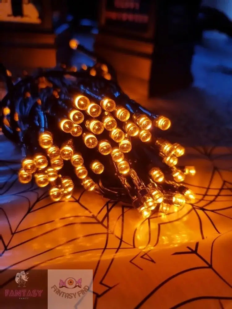 10M Halloween Led Fairy Lights - Choice Of Colour Orange