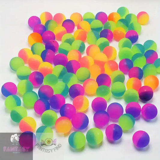 10Pcs Colorful Rainbow Bouncy Balls