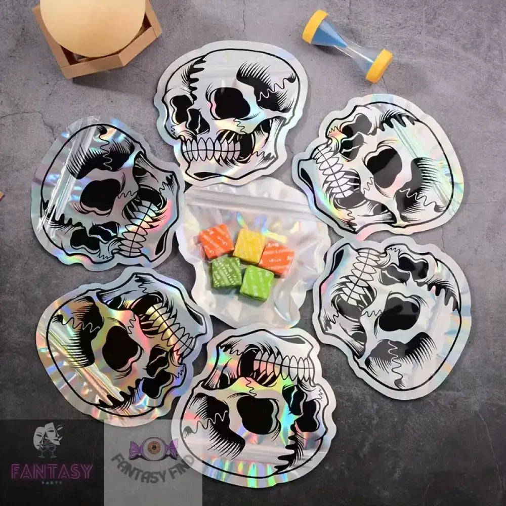 10Pcs Halloween Skull Candy Packaging Bag