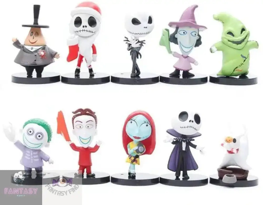 10Pcs/Set The Nightmare Before Christmas Figure