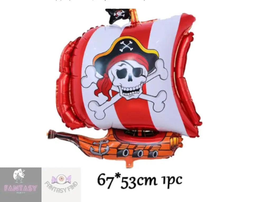 11 Piece Pirate Skull Balloons