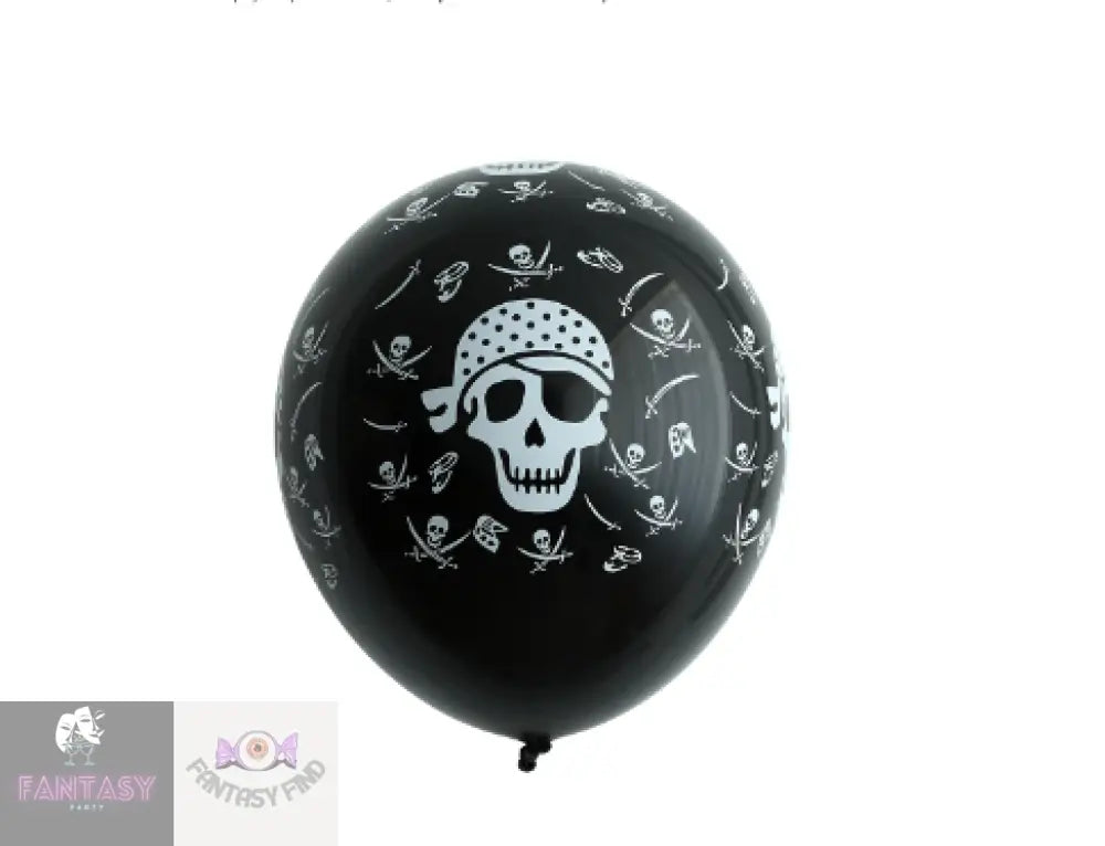 11 Piece Pirate Skull Balloons