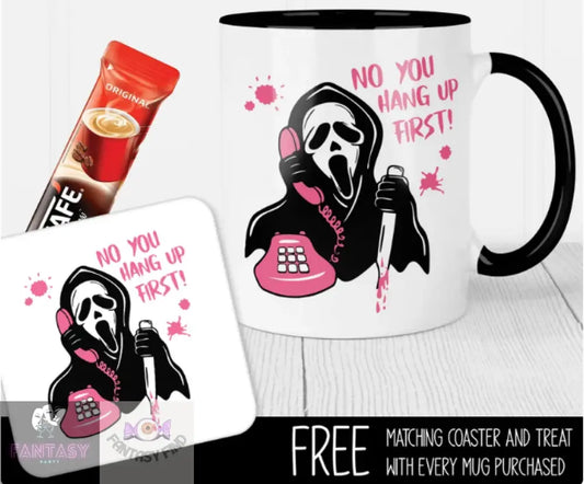11Oz Ghost Face Scream Coffee Mug & Coaster