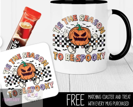 11Oz ’Tis The Season’ Spooky Coffee Mug & Coaster