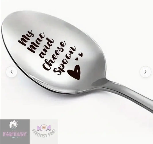 1X Engraved Stainless Steel Spoon - My Mac & Cheese