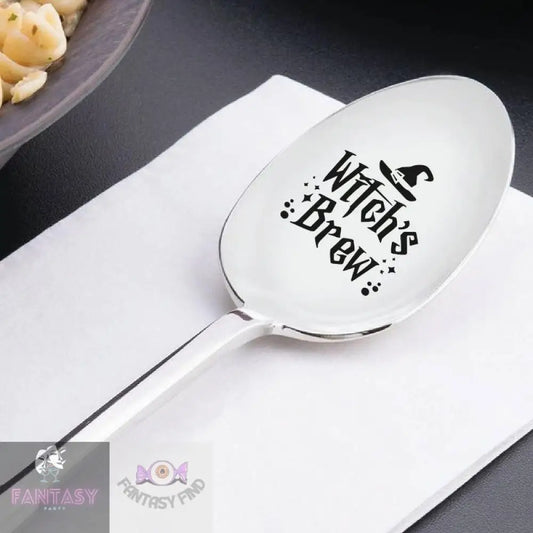 1X Engraved Stainless Steel Spoon - Witch’s Brew