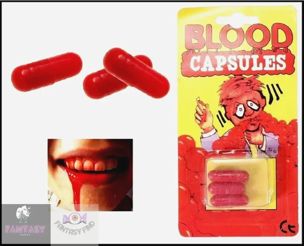 2 X Fake Blood Capsules - Joke