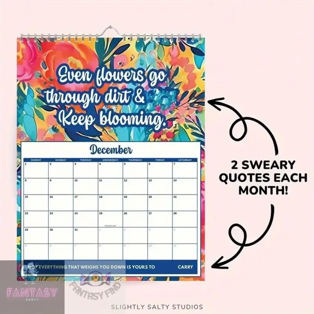 2025 Swear Word Affirmation Wall Calendar