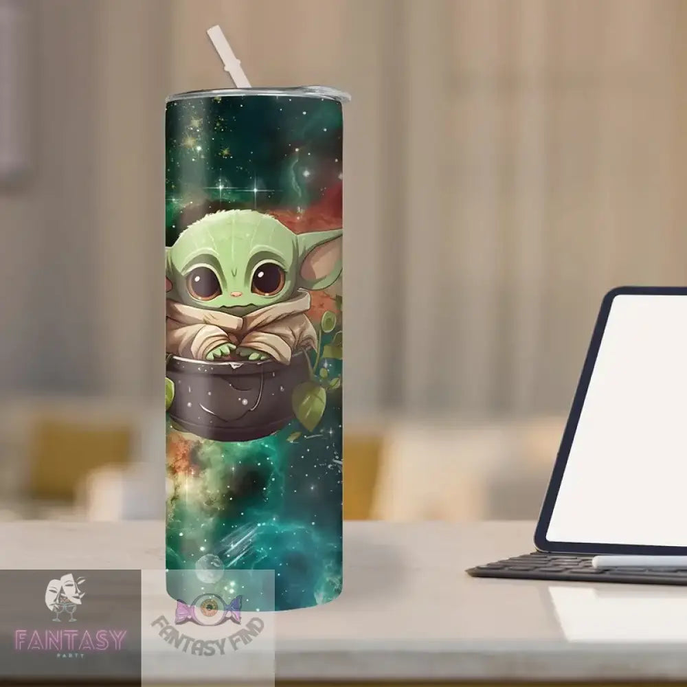 20Oz Disney Star Wars Yoda Tumbler With Straw