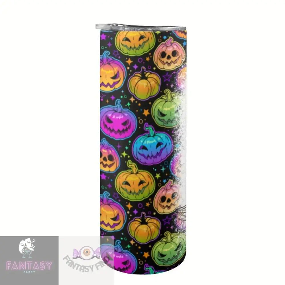 20Oz Spooky Mama Theme Stainless Steel Tumbler With Lid & Straw