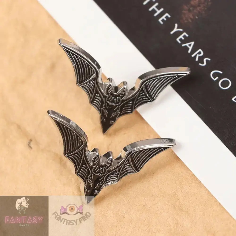 2X Bat Brooches