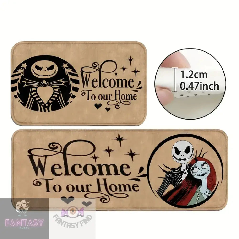 2X The Nightmare Before Christmas Doormat