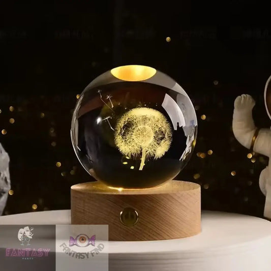 3D Crystal Ball - Taraxacum Mongolicum