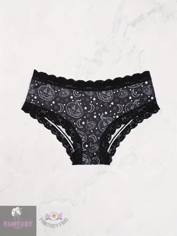 3Pcs Contrast Lace Hipster Panties - Mixed Colour 2