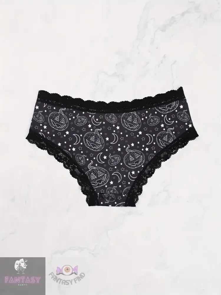 3Pcs Contrast Lace Hipster Panties - Mixed Colour 2