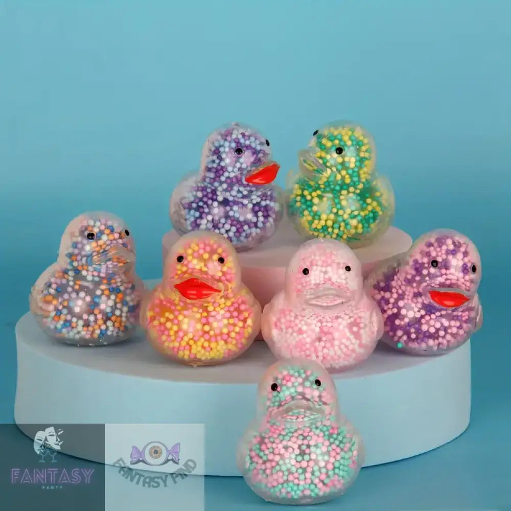 4 Pack Mini Squishy Duck Balls