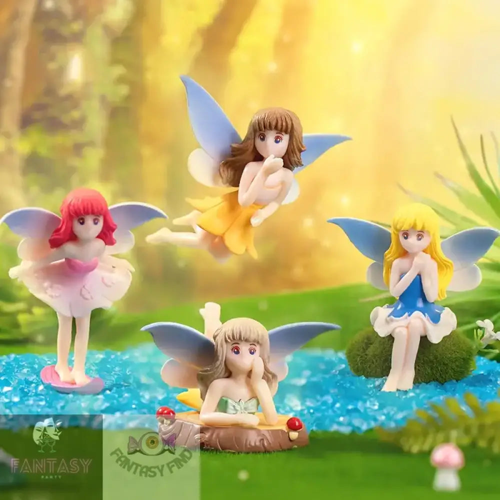 4Pcs Miniature Fairy Dolls