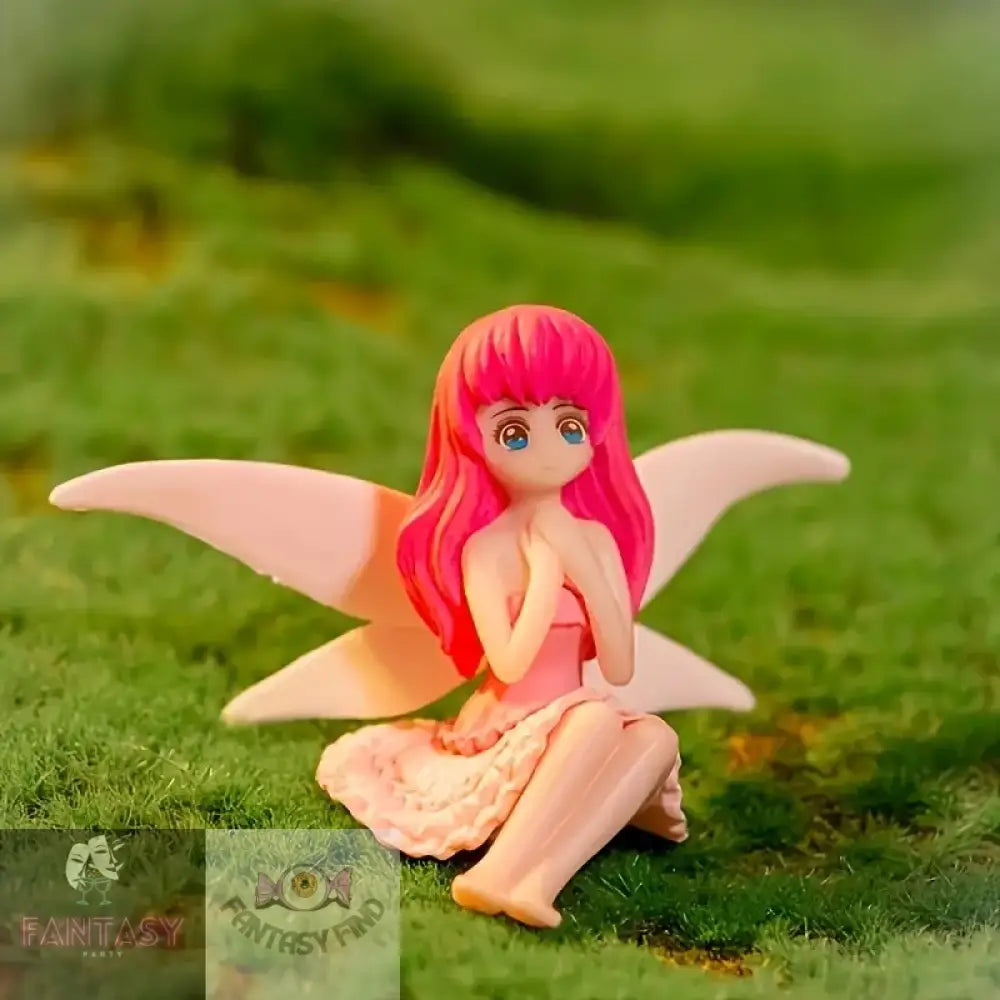 4Pcs Resin And Pvc Fairy Statues