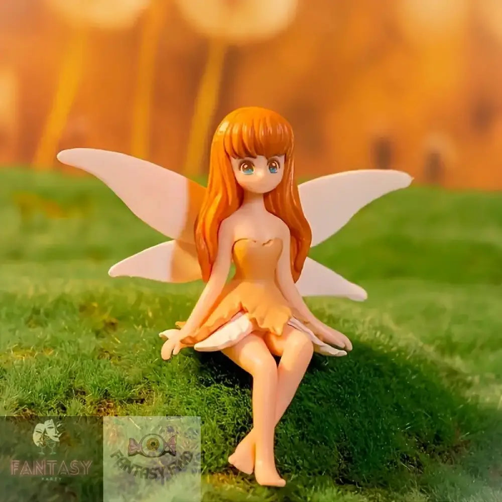 4Pcs Resin And Pvc Fairy Statues