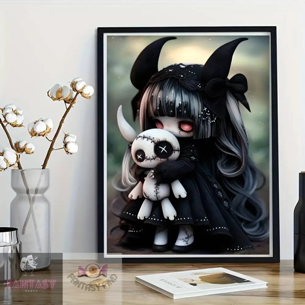 5D Diamond Art Painting Kit - Gothic Girl 30X40Cm/11.8*15.7In