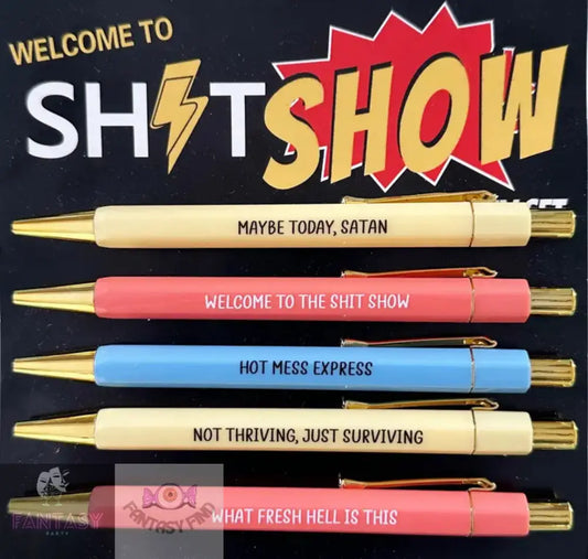 5Pcs Funny Sh^t Show Pens