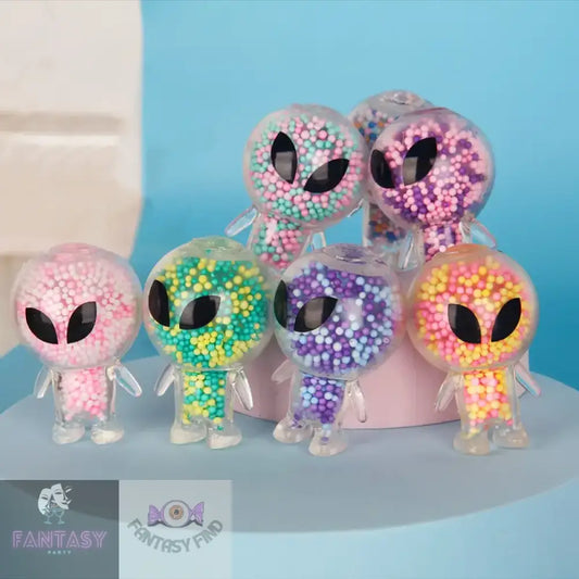 6Pcs Mini Squishy Alien Toys