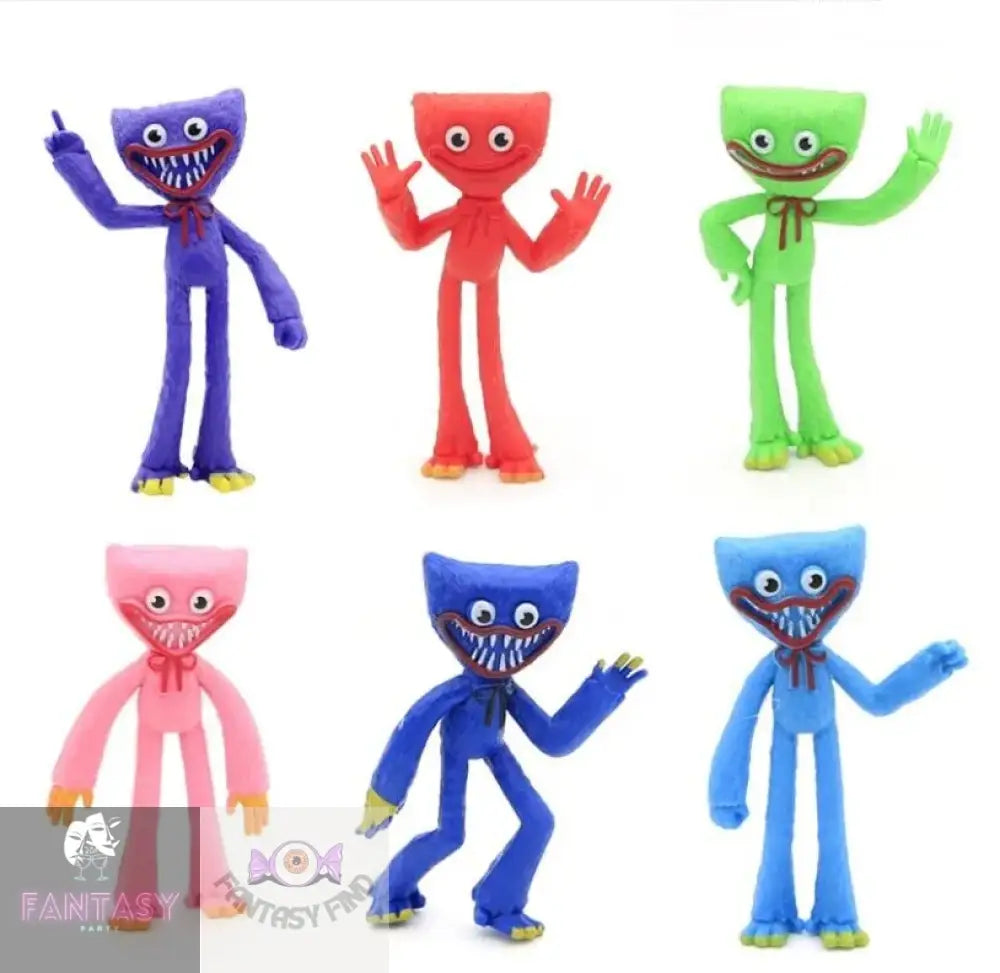 6Pcs Poppy Playtime Huggy Wuggy Doll Set