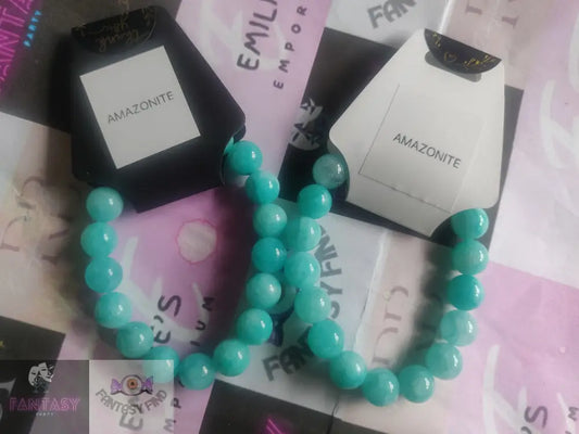 Amazonite Malachite 10Mm Bracelet