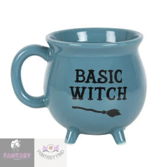 Basic Witch Ceramic Blue Cauldron Mug