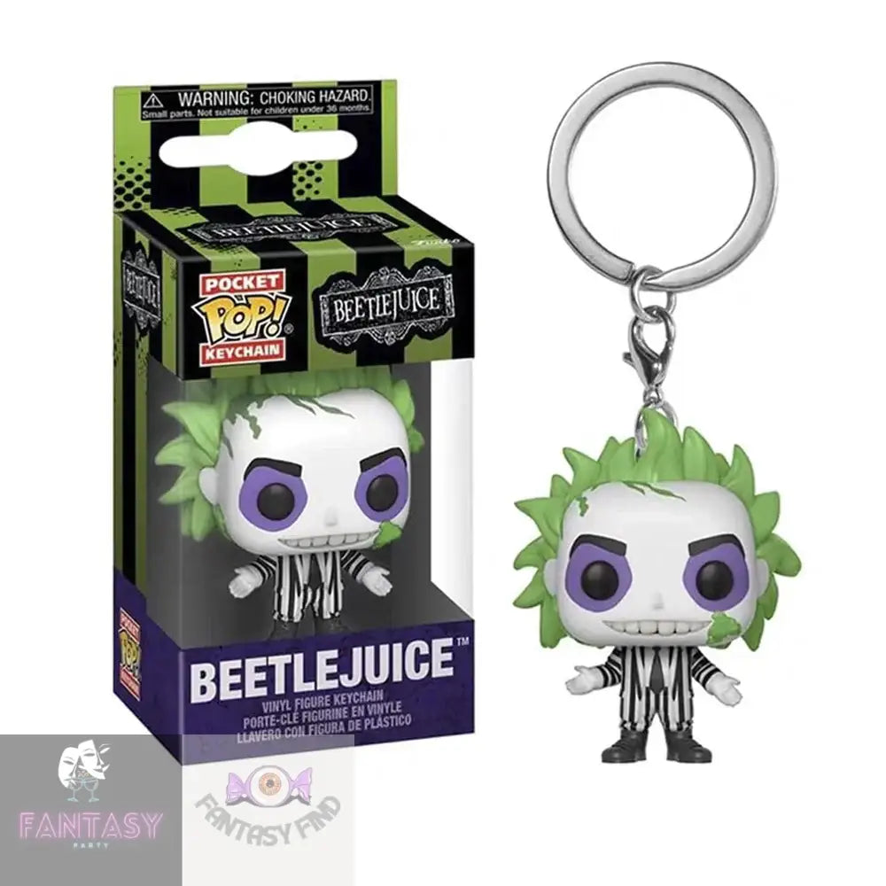 Beetle Juice Funko Pop Keychain