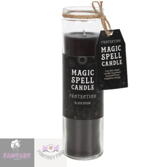 Black Opium Protection Magic Spell Candle In Glass Tube