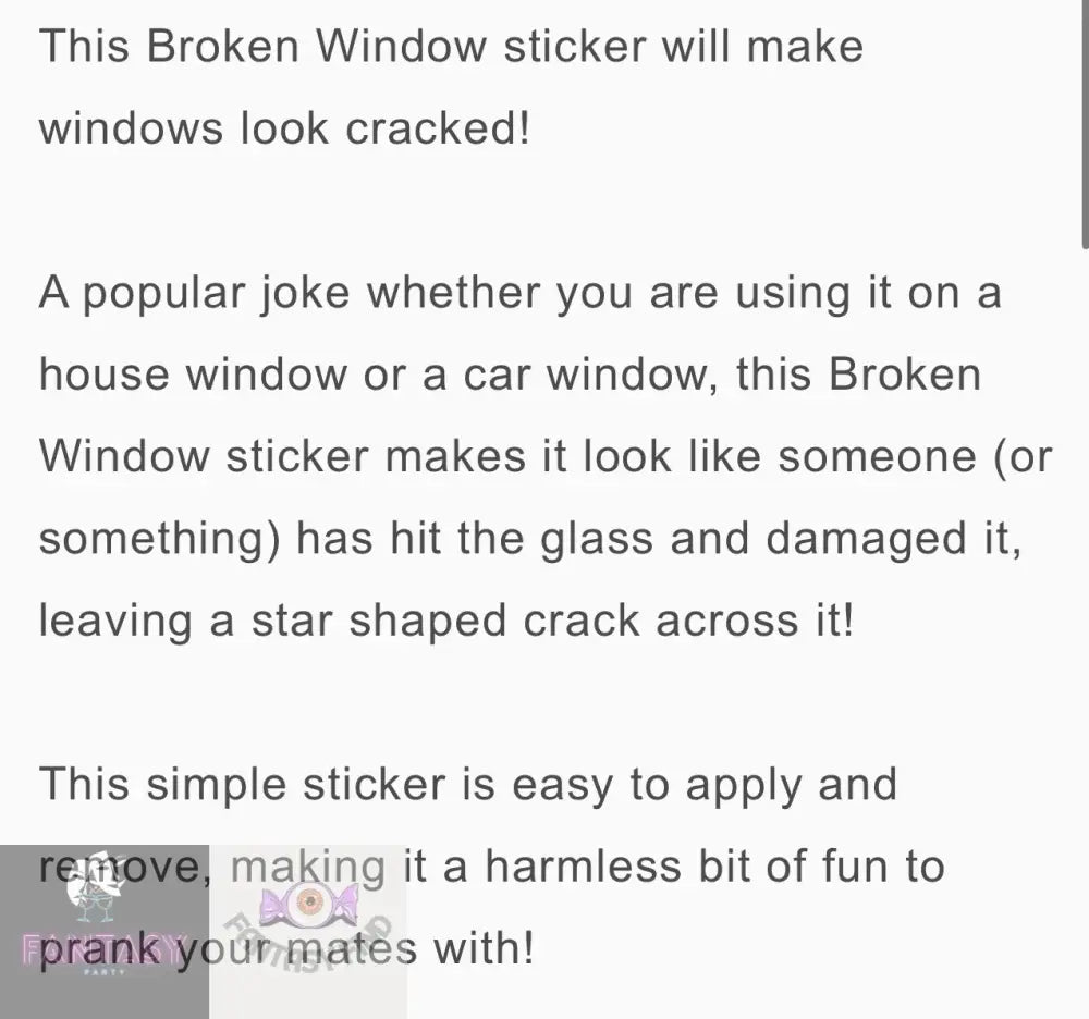 Broken Window Crack - Sticker Prank!!