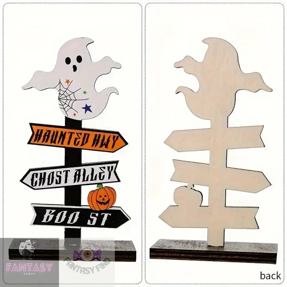 Charming Wooden Decor - Pumpkin Or Ghost