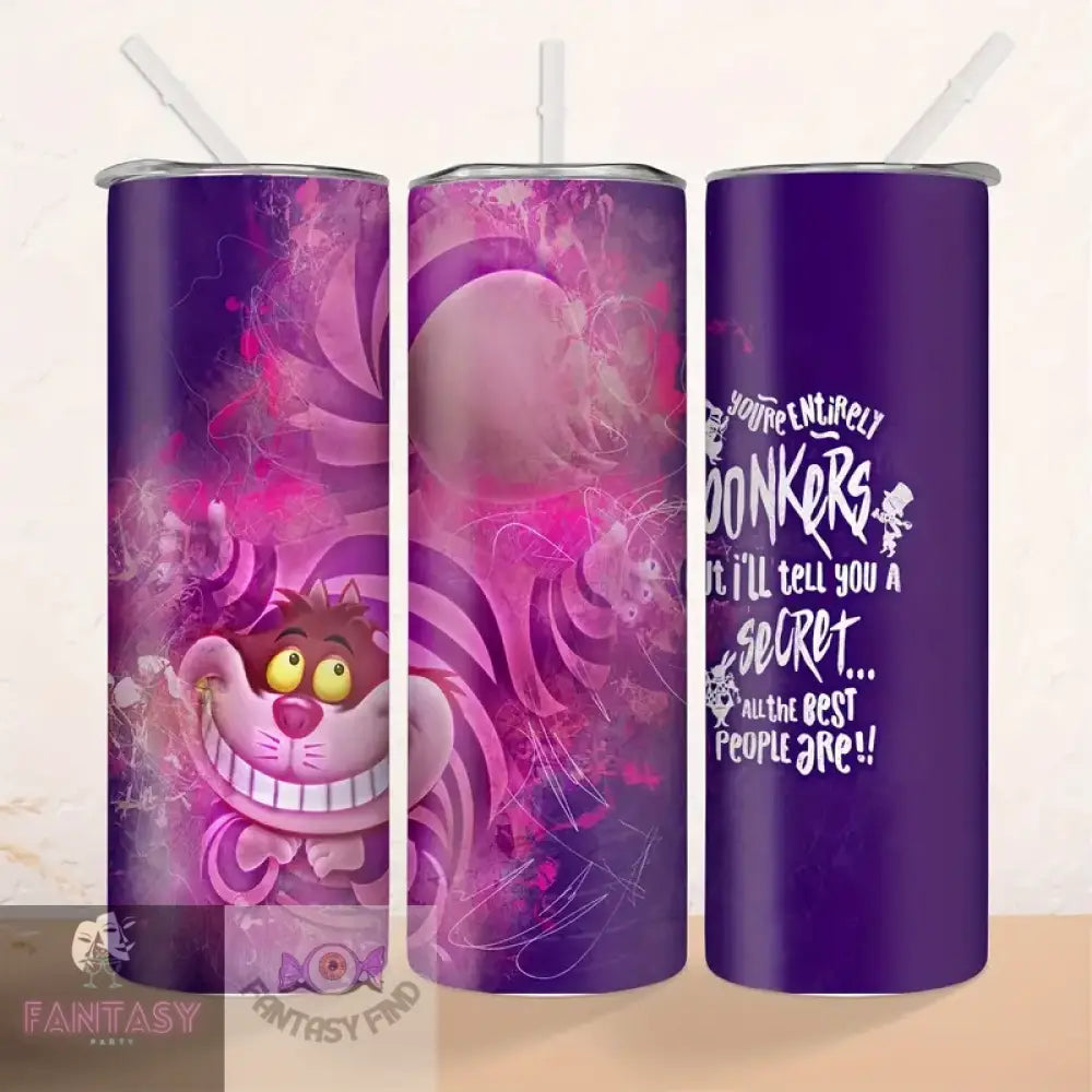 Cheshire Cat 20Oz Stainless Steel Tumbler With Straw