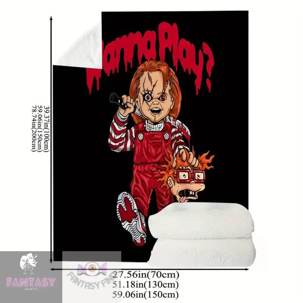 Chucky Inspired Throw - Blanket