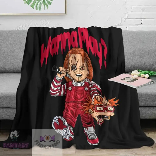 Chucky Inspired Throw - Blanket
