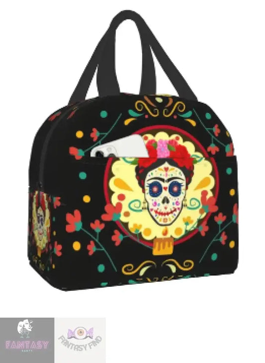 Colourful Skull Lunch Bag