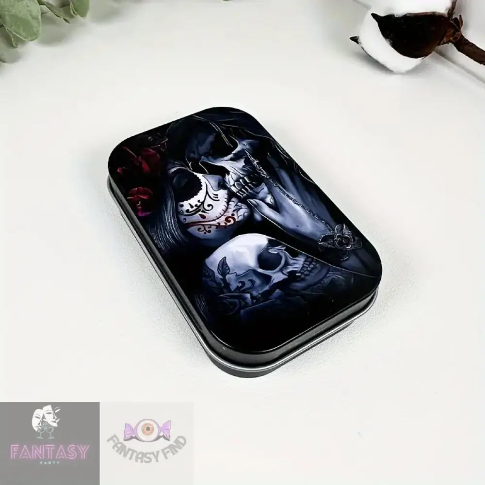 Creative Couple Skull Metal Cigarette Box