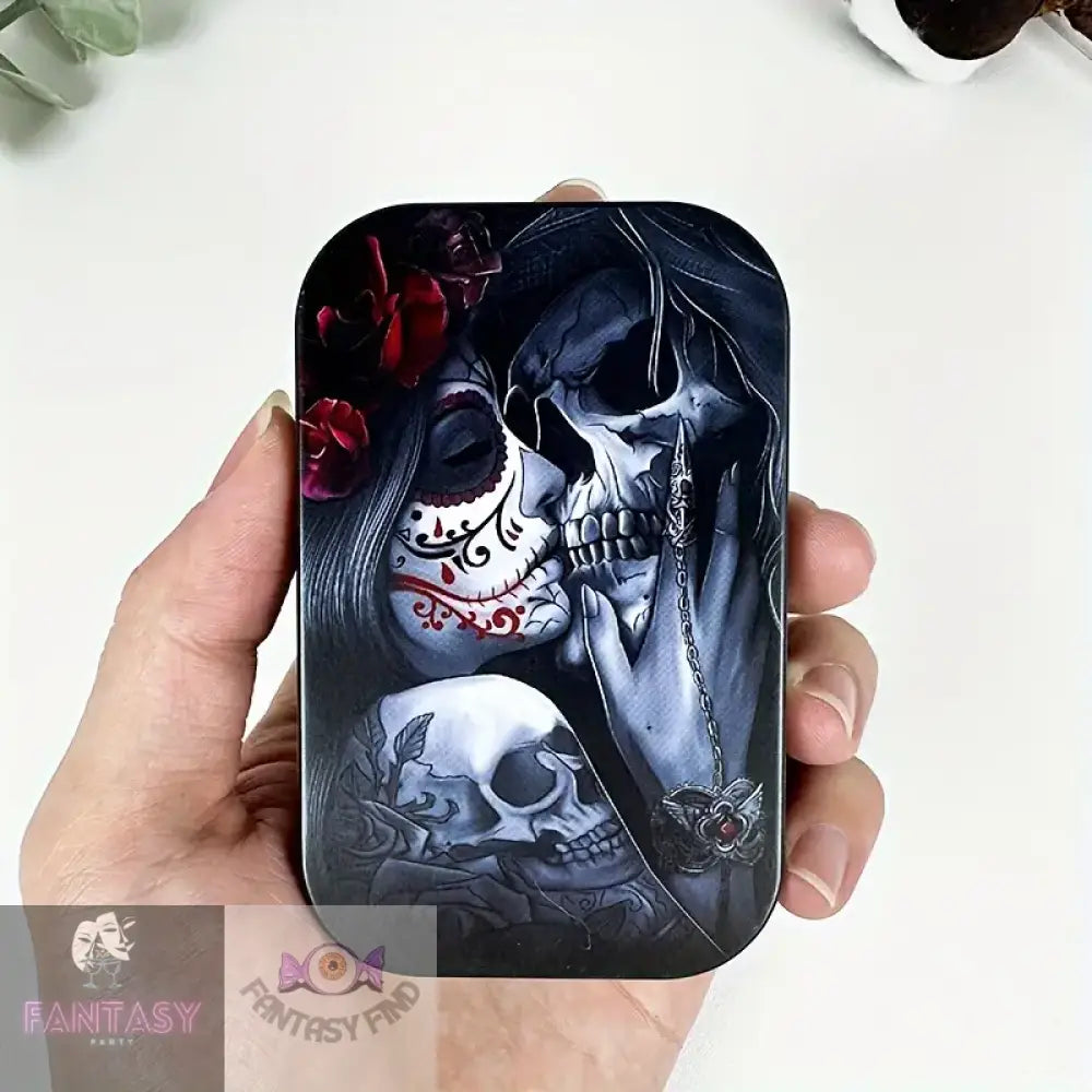 Creative Couple Skull Metal Cigarette Box