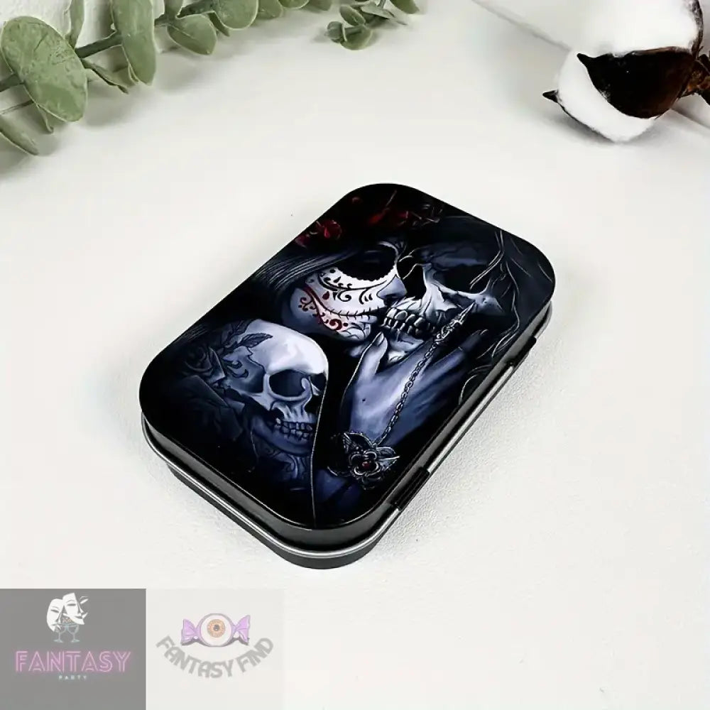 Creative Couple Skull Metal Cigarette Box