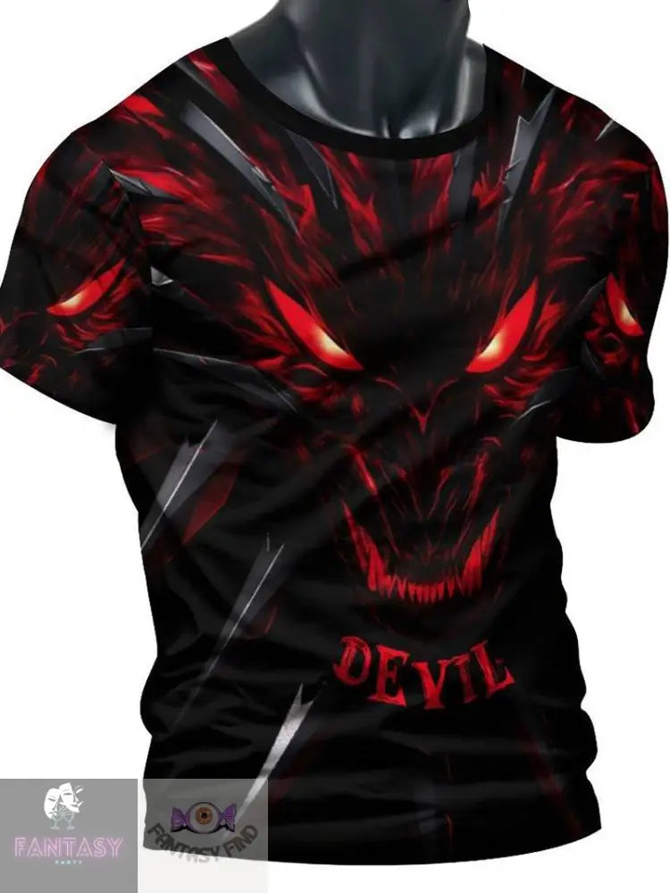 Devil Dragon - Men’s Neck T-Shirt