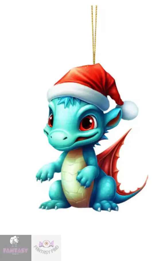 Dragon Baby 2D Cartoon Christmas Ornament