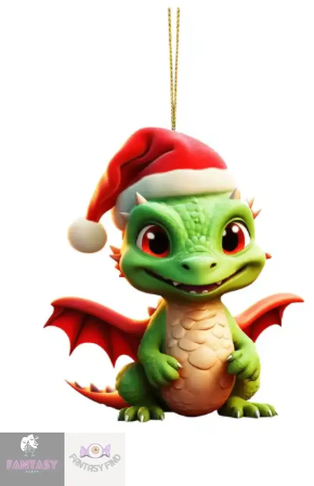 Dragon Baby 2D Cartoon Christmas Ornament