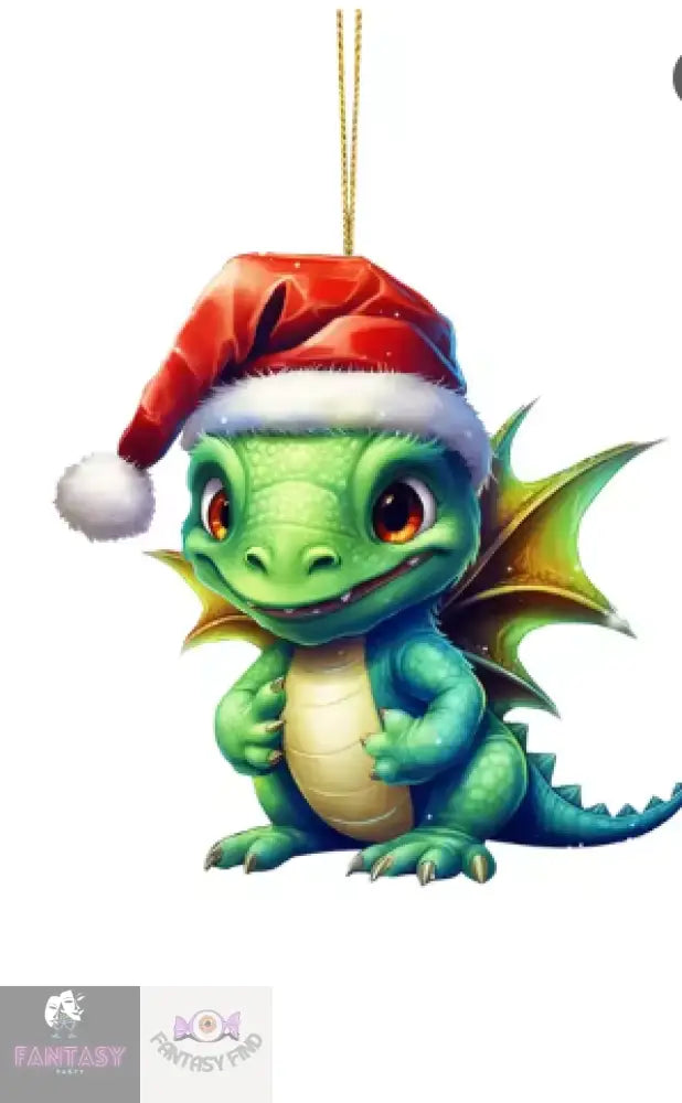 Dragon Baby 2D Cartoon Christmas Ornament