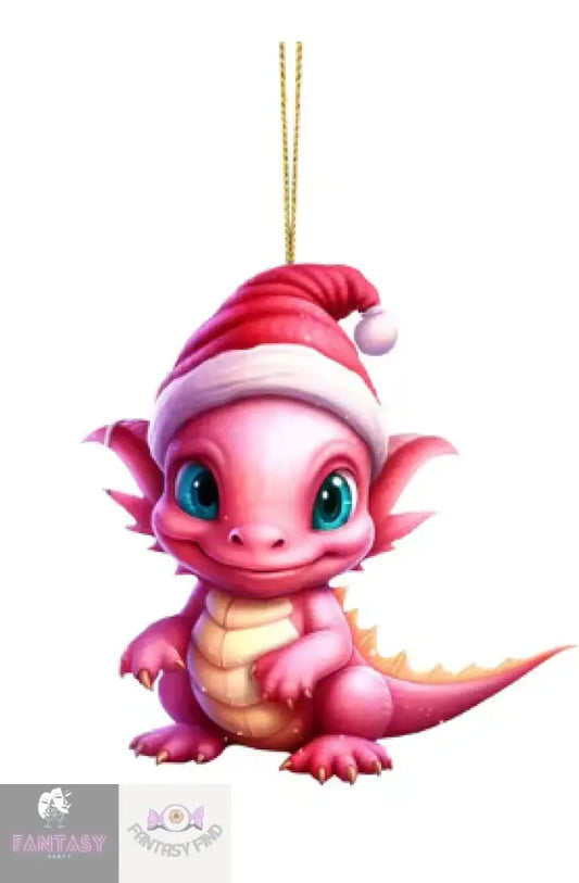 Dragon Baby 2D Cartoon Christmas Ornament