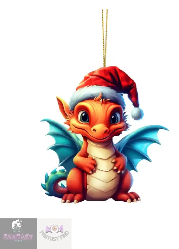 Dragon Baby 2D Cartoon Christmas Ornament