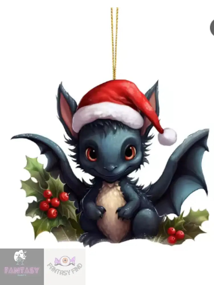 Dragon Baby 2D Cartoon Christmas Ornament