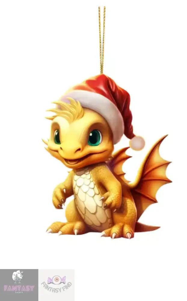 Dragon Baby 2D Cartoon Christmas Ornament