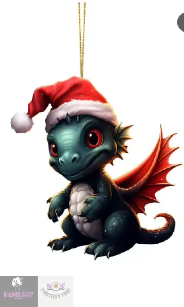 Dragon Baby 2D Cartoon Christmas Ornament