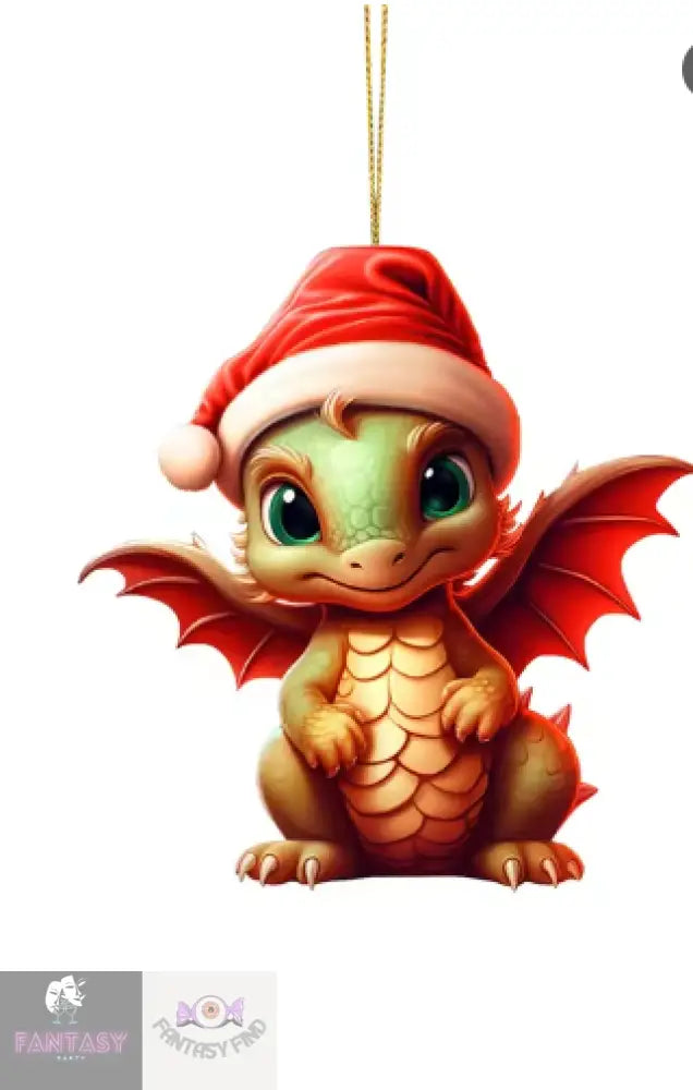 Dragon Baby 2D Cartoon Christmas Ornament